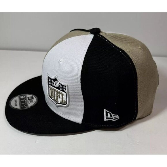 New Era New Orlean Saints Embroidered NFL 9FIFTY Flat Brim Snapback Cap Hat - Picture 3 of 7